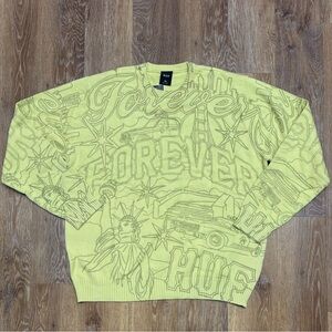 Huf forever crew Pistachio size XXL